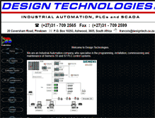 Tablet Screenshot of designtech.co.za